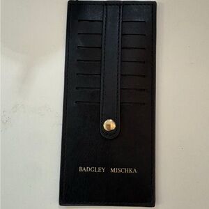 Badgley Mischka Black Key Card Holder